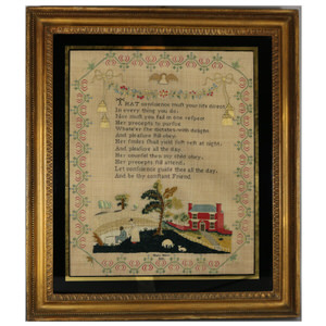 Antique Sampler, 1810, by Mary Peers