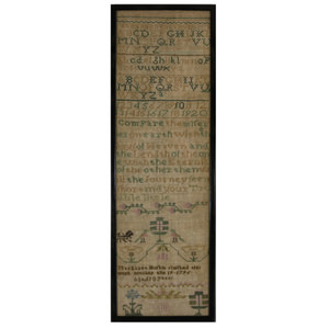Antique Band Sampler, 1796, by Margaret Hoskin