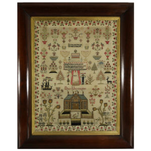 Antique Scottish Sampler, c.1821, by Deas Ure