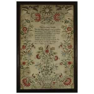 Antique Sampler, 1777, by Eliz. Meech