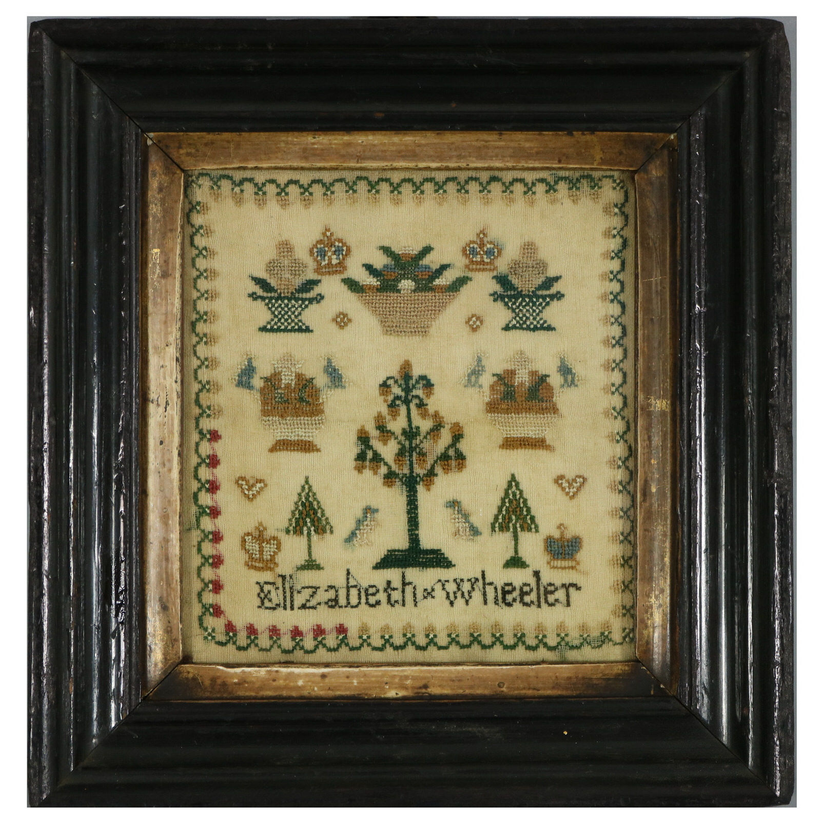 Georgian Mini Sampler, by Elizabeth Wheeler - ID#23031 Image 1