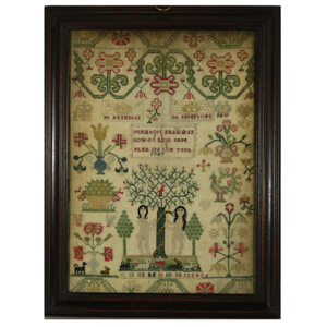 Antique Sampler, 1787, by Marion Erskine