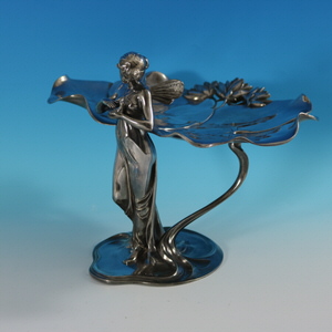 WMF Fairy With Dove, Lily Visiting Card Tray