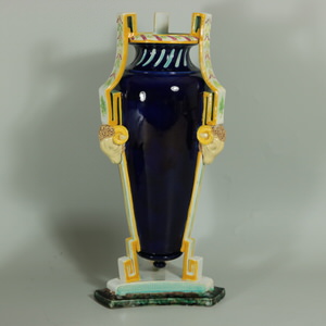 George Jones Majolica Rams Head Vase