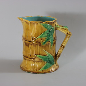 George Jones Majolica Bamboo Jug