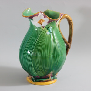 Large Minton Majolica Lily Jug/Pitcher