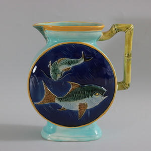 Joseph Holdcroft Majolica Fish Jug