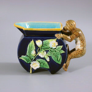 George Jones Majolica Monkey Creamer
