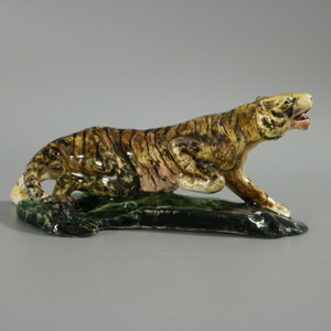 Rare Clement Massier Prowling Tiger Figure