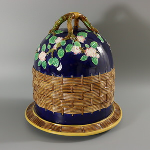 George Jones Apple Blossom Cobalt Blue Cheese Keeper