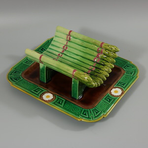 Minton Majolica Asparagus Server