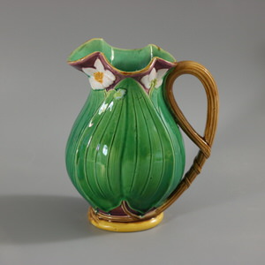 Minton Majolica Lily Jug Pitcher