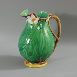 Minton Majolica Lily Jug/Pitcher