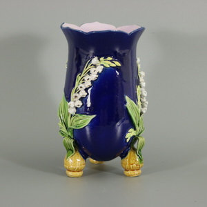 Minton Majolica Lily of the Valley Bulbs Vase