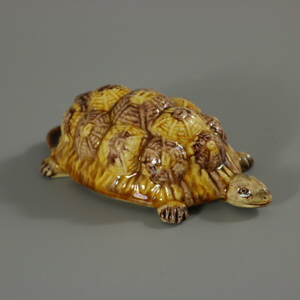 Portuguese Palissy Majolica Tortoise Figure