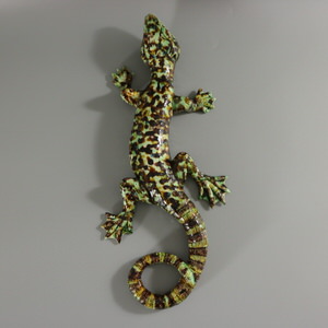 Cunha Palissy Majolica Lizard Wall Figure
