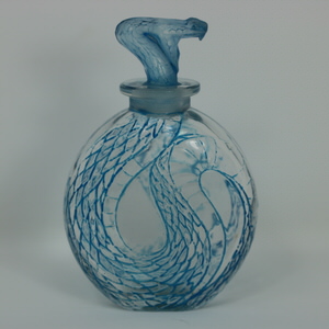 Rene Lalique Glass 'Serpent' Perfume Bottle