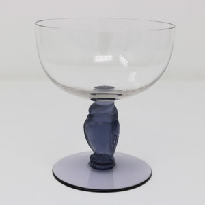 Rene Lalique Glass 'Rapace' Champagne Glass