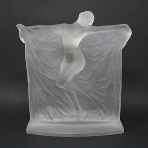 Rene Lalique Frosted Glass 'Thais' Statuette
