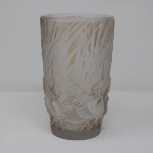 Rene Lalique Glass 'Coqs Et Plumes' Vase