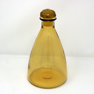 Rene Lalique Yellow-Amber Glass Marienthal Decanter