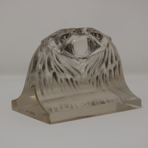 Rene Lalique Glass 'Deux Aigles' Paperweight