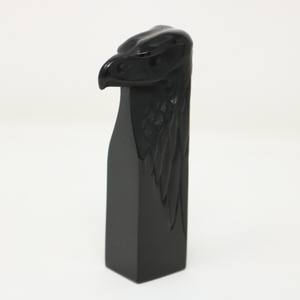 Rene Lalique Black glass Glass 'Tete D'aigle' Cachet