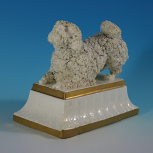 Large Staffordshire Pottery Porcellaneous Poodle