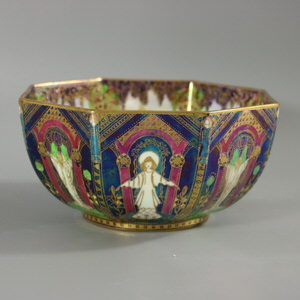 Wedgwood Fairyland Lustre 'Geisha' Octagonal Bowl