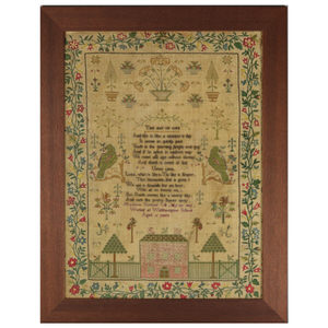 Antique Sampler, 1837, by Marianne Butland Gill