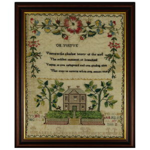 Antique Scottish Sampler, 1808, by Isabella Summers