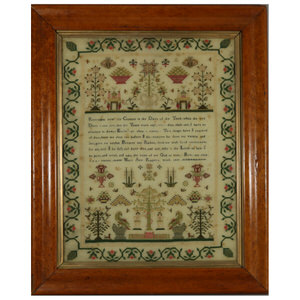 Antique Sampler, 1827, by Mary Ann Ragen