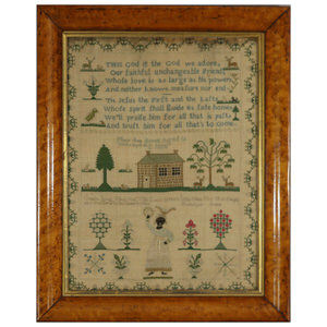Antique Sampler, 1828, by Mary Ann Arnold Aged 10