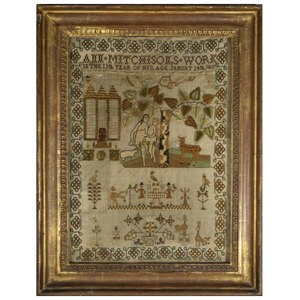 Antique Sampler, 1811, by Ann Mitchison Aged 15