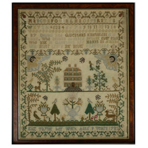Antique Sampler, 1783, by Eliz Taylor Aged 9