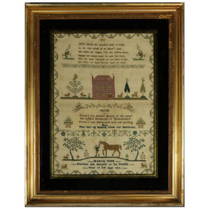 Antique Sampler, 1804, by Maria Good, Aged 12