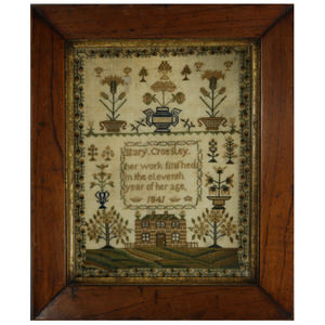 Antique Sampler, 1841, by Mary Croesley
