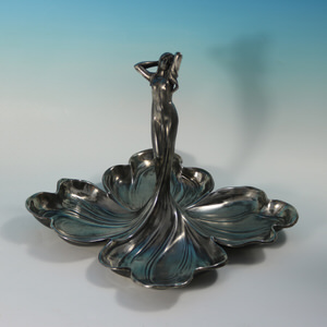 WMF Art Nouveau Maiden Four Sectioned Fruit Dish