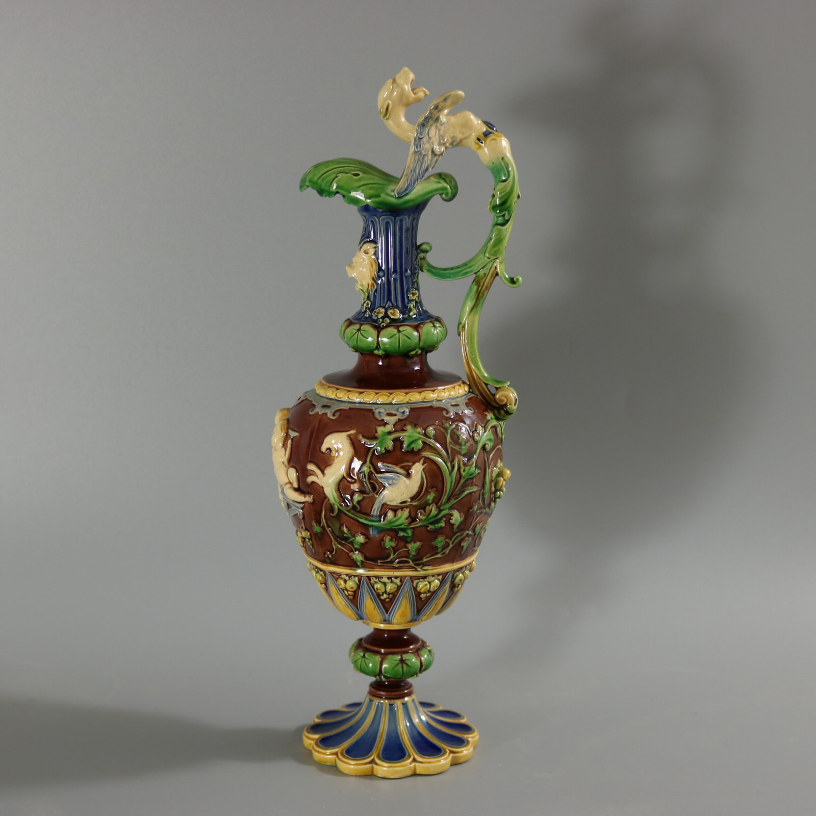 Minton Majolica Cellini Ewer Jug - ID#22830 Image 1
