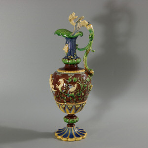 Minton Majolica Cellini Ewer Jug