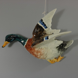 Large Delphin Massier Mallard Duck Wall Pocket