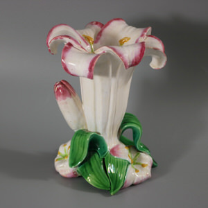 Minton Majolica Lily Flower Vase