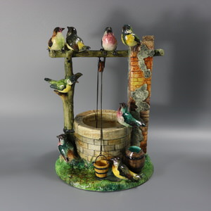 Delphin Massier Birds Around Well Flower Holder