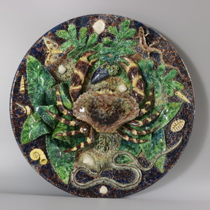 Thomas Sergent French Palissy Crab Wall Charger