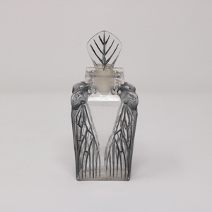 Rene Lalique Glass 'Cigalia' Perfume Bottle