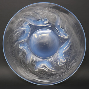 Rene Lalique Opalescent Glass Ondines Plate