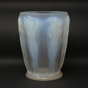 Rene Lalique Opalescent Glass Danaides Vase