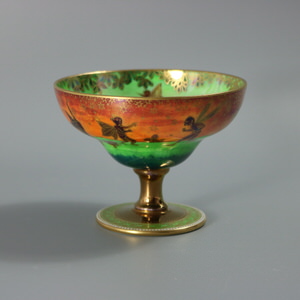 Wedgwood Flame Fairyland Lustre Melba Cup
