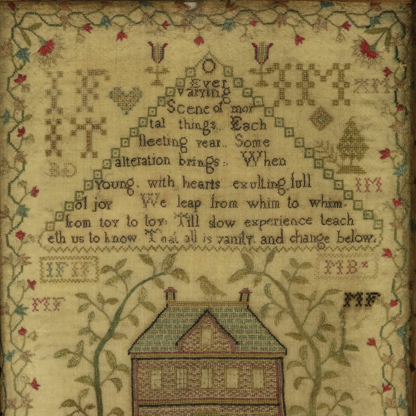 Antique Scottish Sampler, 1781, by Betty Ferguson - ID#23310 Image 2