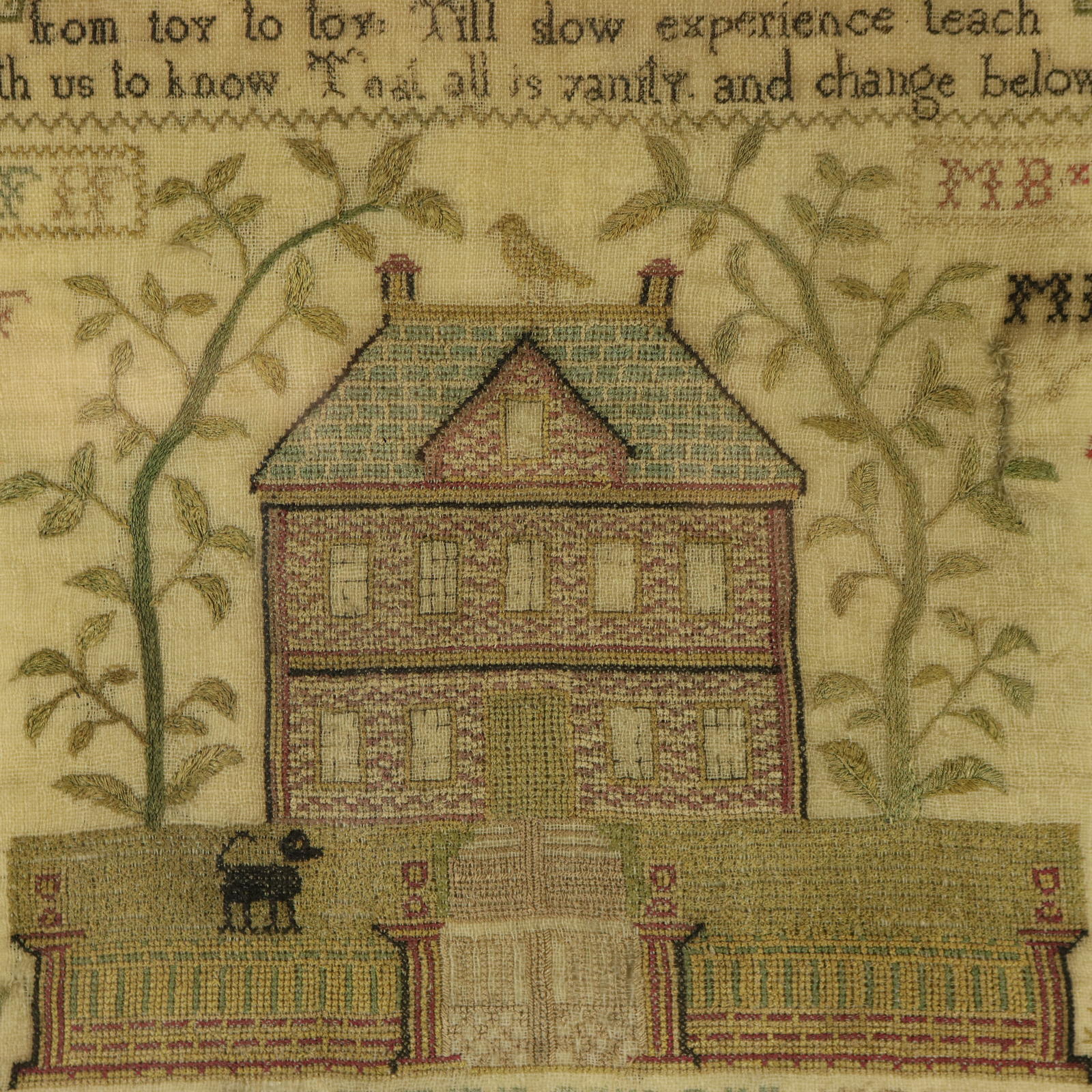 Antique Scottish Sampler, 1781, by Betty Ferguson - ID#23310 Image 4